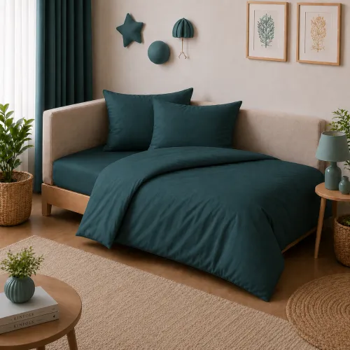 Комплект постельного белья JUNIOR Poplin Line "091 Emerald" - 1