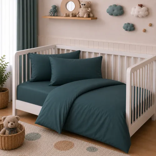 Комплект постельного белья Поплин BABY Poplin Line "091 Emerald" - 1