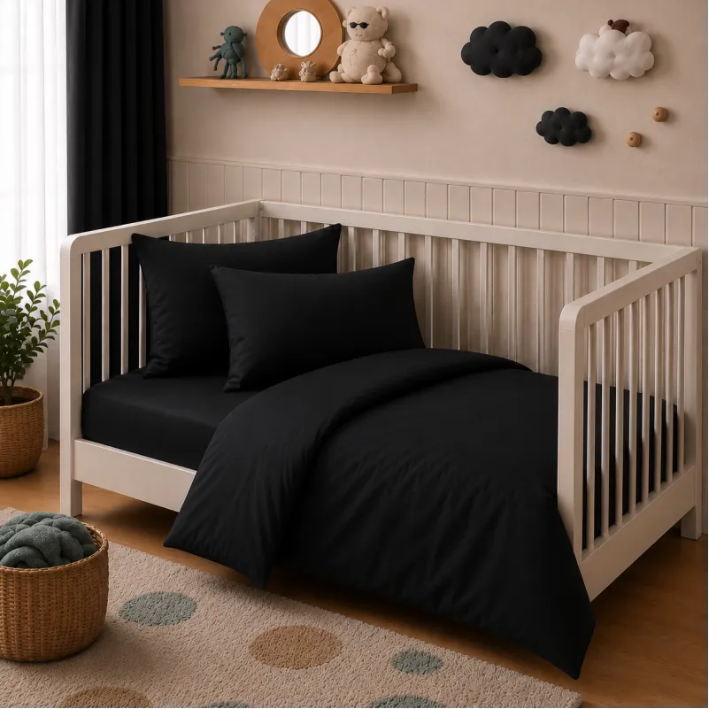 Комплект постільної білизни Поплін BABY Poplin Line "099 Black"