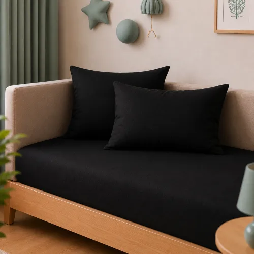 Комплект постельного белья JUNIOR Poplin Line "099 Black" - 5