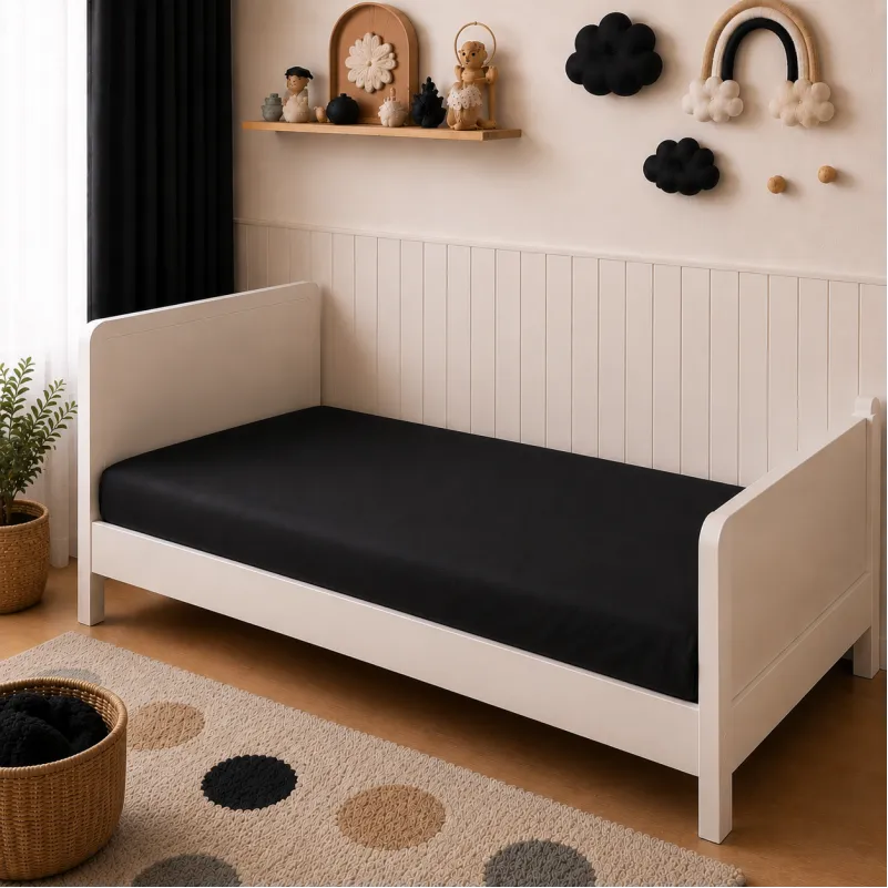 Комплект постельного белья LITTLE KIDS Poplin Line "099 Black" - 4