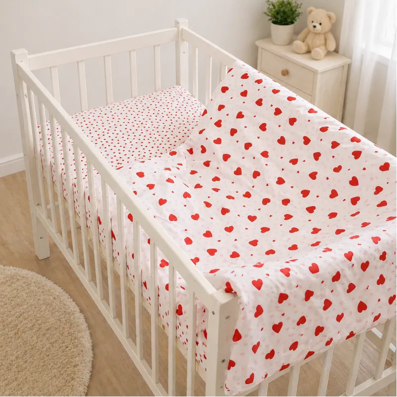Комплект постельного белья LITTLE KIDS Poplin Line Kids 01 Little hearts - 6