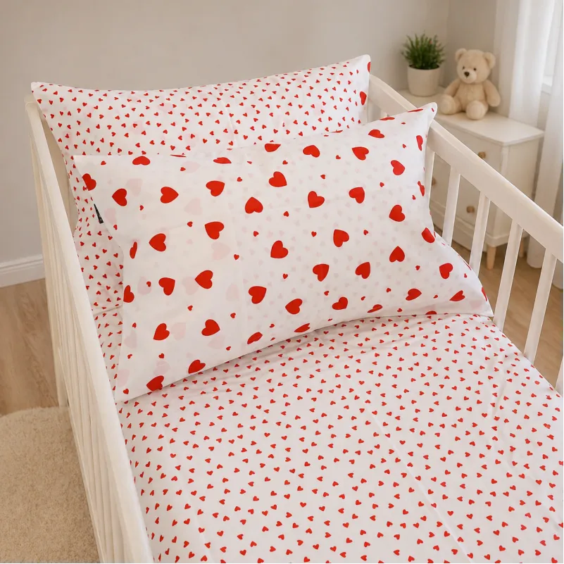 Комплект постельного белья LITTLE KIDS Poplin Line Kids 01 Little hearts - 5