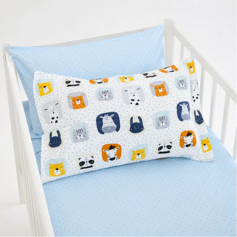 Комплект постельного белья LITTLE KIDS Poplin Line Kids 09 Sleeping animals - 4