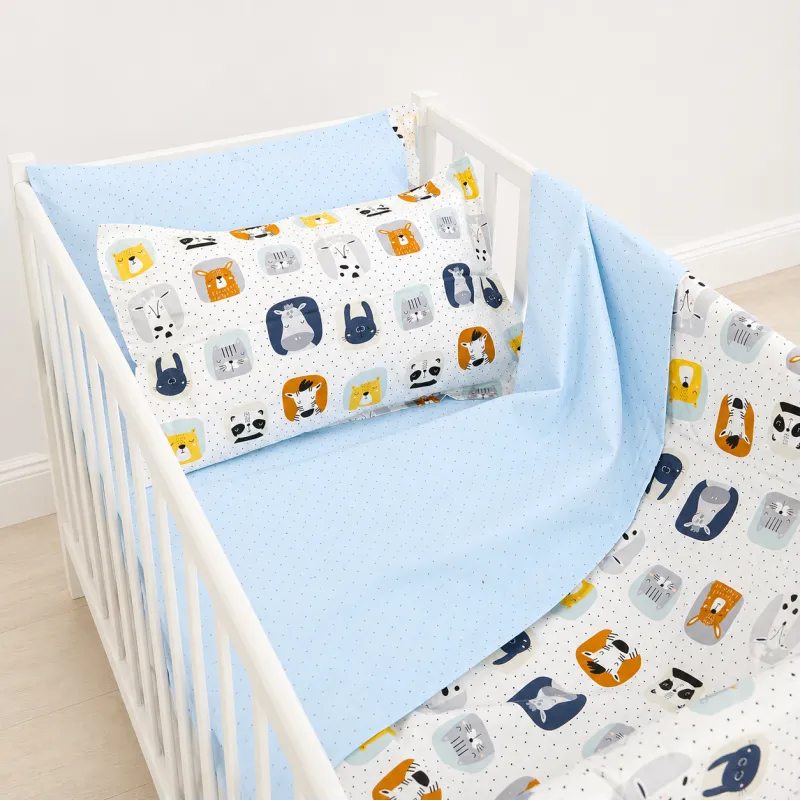 Комплект постельного белья LITTLE KIDS Poplin Line Kids 09 Sleeping animals - 6