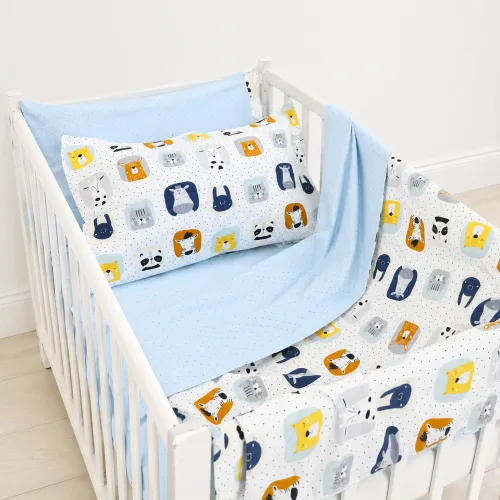 Комплект постельного белья LITTLE KIDS Poplin Line Kids 09 Sleeping animals