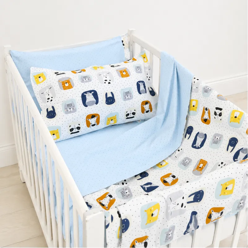 Комплект постельного белья LITTLE KIDS Poplin Line Kids 09 Sleeping animals