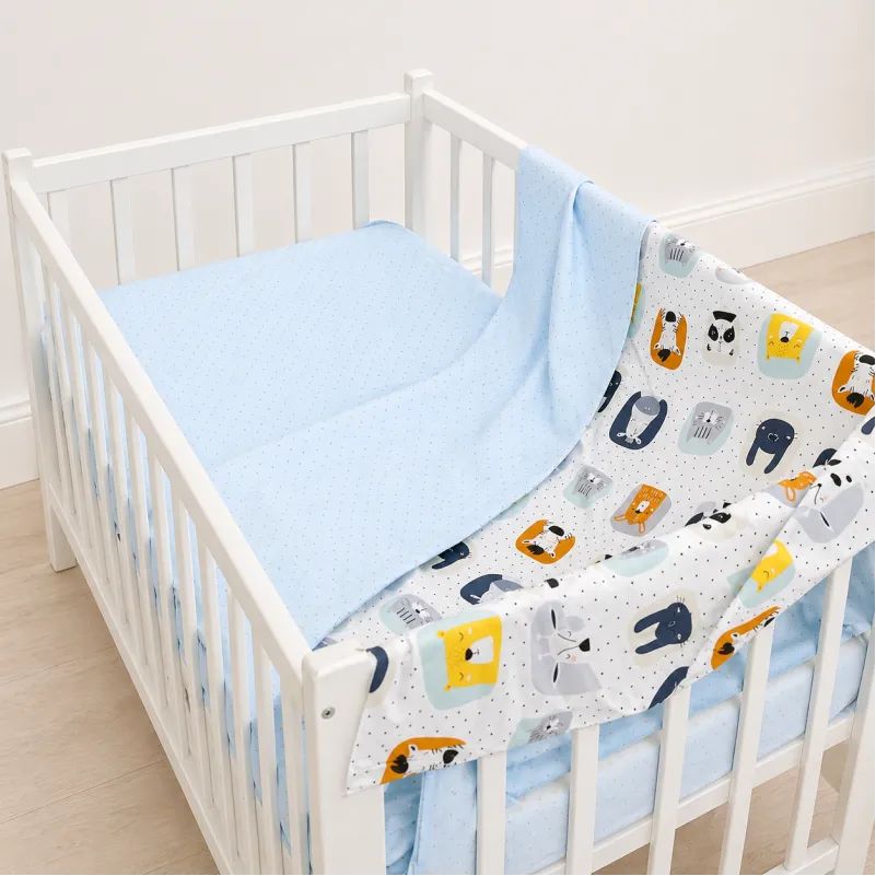 Комплект постельного белья LITTLE KIDS Poplin Line Kids 09 Sleeping animals - 5