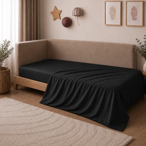 Комплект постільної білизни Сатин TEENAGER Satin Light Pro 10-006 Black - 5