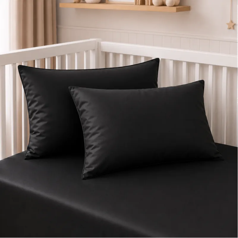 Комплект постільної білизни Сатин BABY Satin Light Pro 10-006 Black Фото - 7