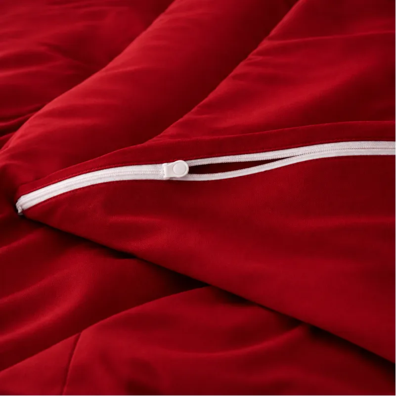 Комплект постільної білизни Сатин JUNIOR Satin Light Pro 10-007 Red Фото - 9