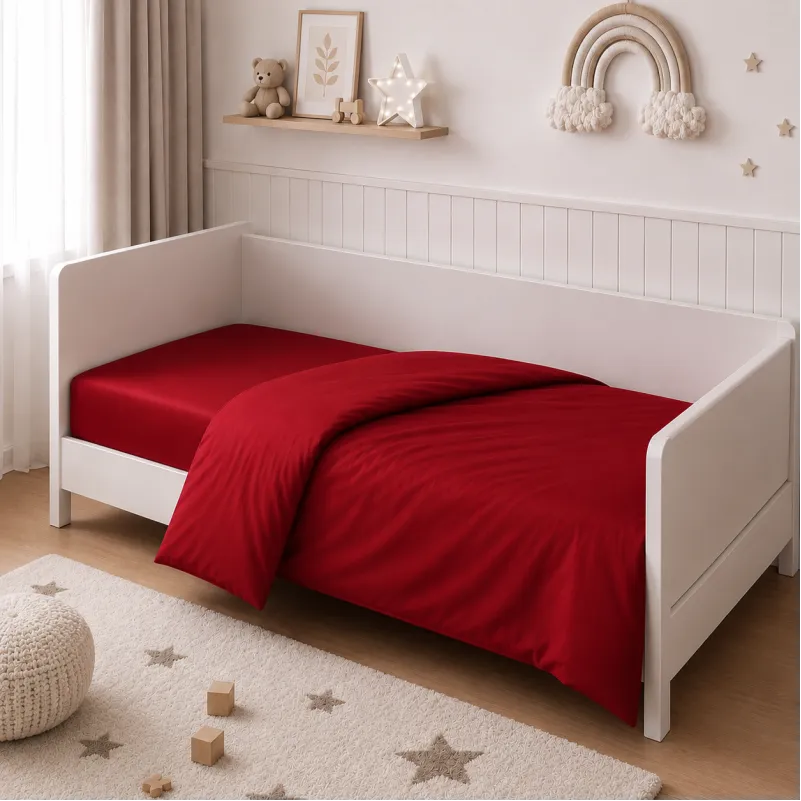 Комплект постельного белья Сатин LITTLE KIDS Satin Light Pro 10-007 Red Фото - 6
