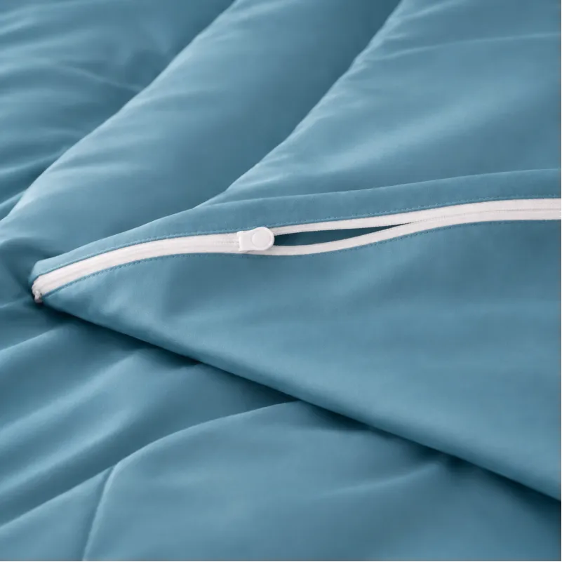 Комплект постільної білизни Сатин JUNIOR Satin Light Pro 10-008 Blue Фото - 9