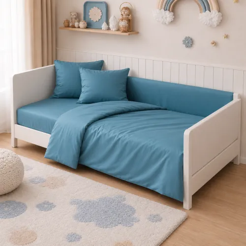 Комплект постельного белья Сатин LITTLE KIDS Satin Light Pro 10-008 Blue - 1