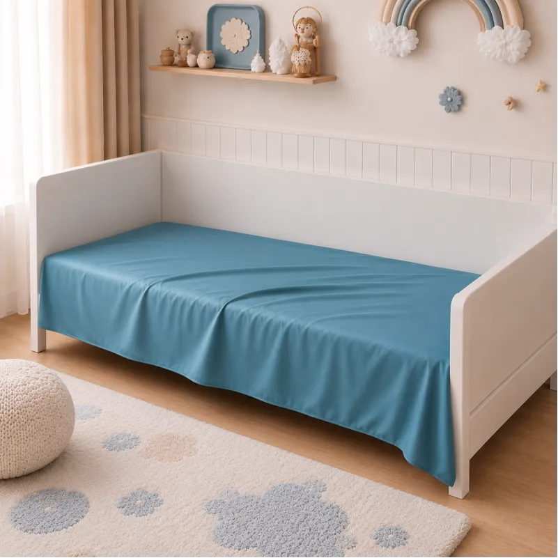 Комплект постельного белья Сатин LITTLE KIDS Satin Light Pro 10-008 Blue Фото - 7