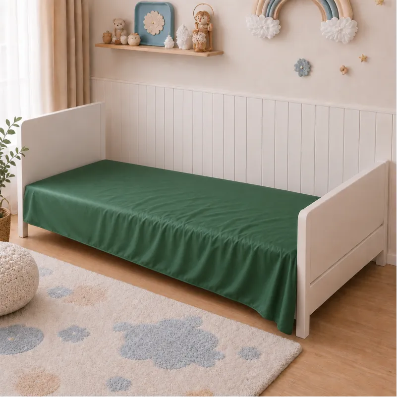 Комплект постельного белья Сатин LITTLE KIDS Satin Light Pro 10-009 Green Фото - 6