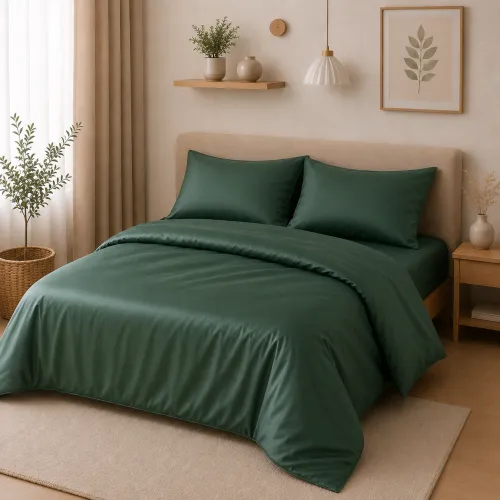 Комплект постельного белья Сатин TEENAGER Satin Light Pro 10-009 Green - 1