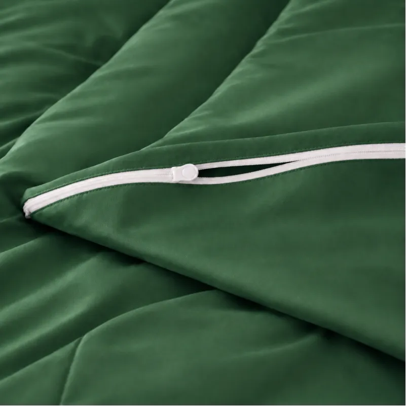 Комплект постільної білизни Сатин JUNIOR Satin Light Pro 10-009 Green Фото - 9