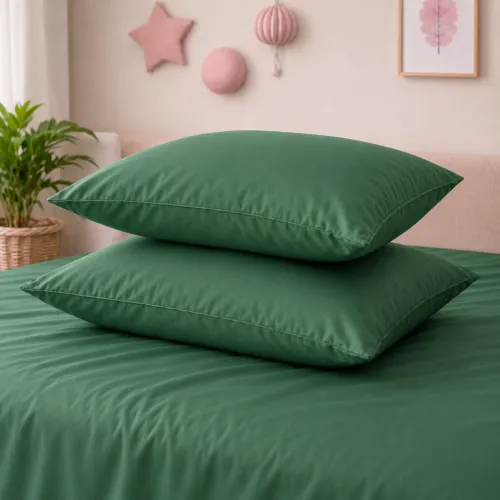 Комплект постельного белья Сатин JUNIOR Satin Light Pro 10-009 Green - 5