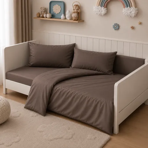 Комплект постельного белья Сатин LITTLE KIDS Satin Light Pro 10-010 Brown - 1