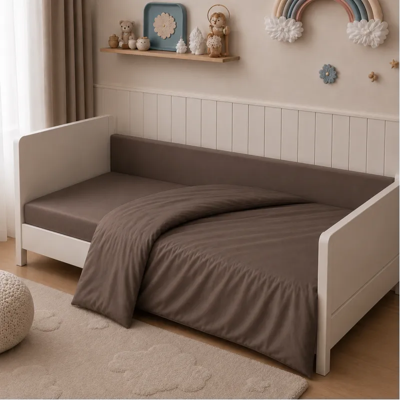 Комплект постельного белья Сатин LITTLE KIDS Satin Light Pro 10-010 Brown Фото - 7