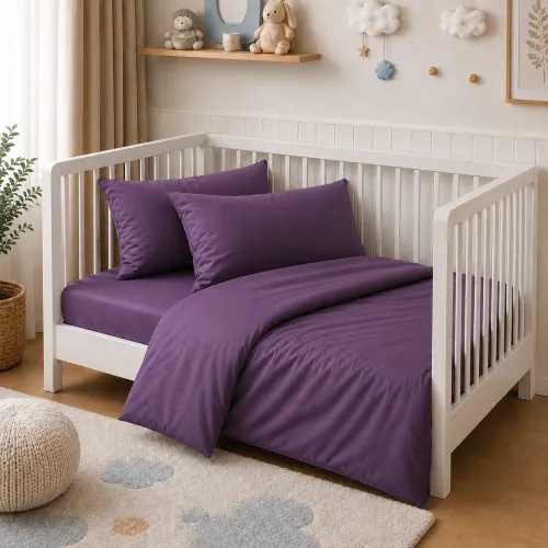 Комплект постельного белья Сатин BABY Satin Light Pro 10-012 Violet - 1