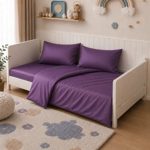 Комплект постельного белья Сатин LITTLE KIDS Satin Light Pro 10-012 Violet - 1