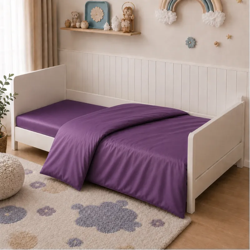 Комплект постельного белья Сатин LITTLE KIDS Satin Light Pro 10-012 Violet Фото - 6