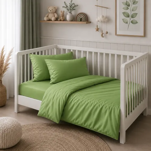 Комплект постельного белья Сатин BABY Satin Light Pro 10-013 Lettuce - 1