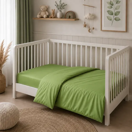 Комплект постельного белья Сатин BABY Satin Light Pro 10-013 Lettuce - 5
