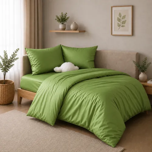 Комплект постельного белья Сатин JUNIOR Satin Light Pro 10-013 Lettuce - 1
