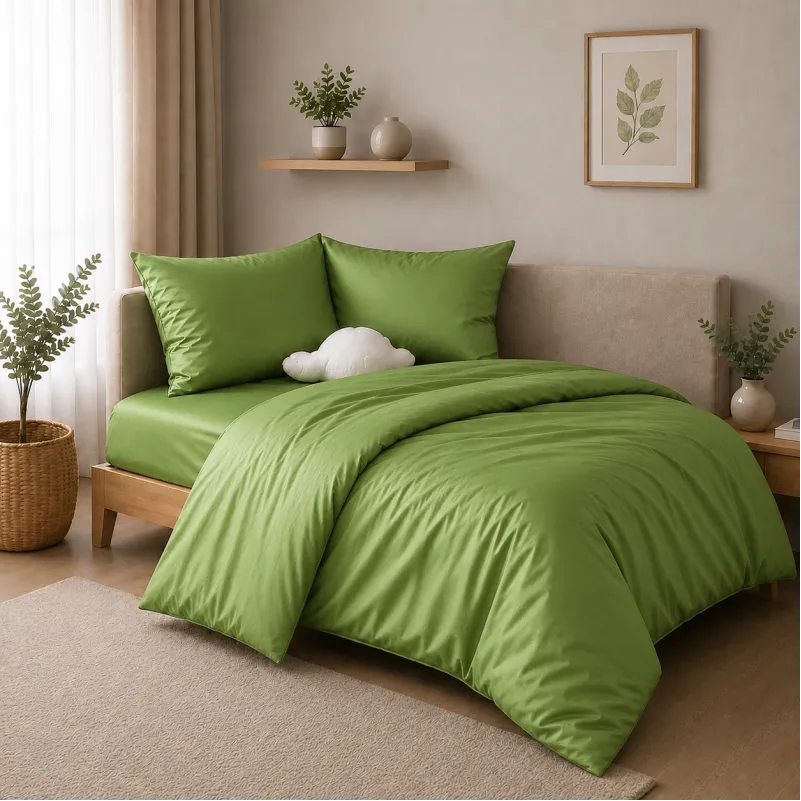 Комплект постільної білизни Сатин JUNIOR Satin Light Pro 10-013 Lettuce