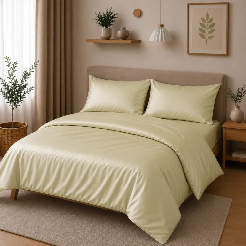 Комплект постельного белья Сатин TEENAGER Satin Light Pro 10-014 Soft yellow - 1