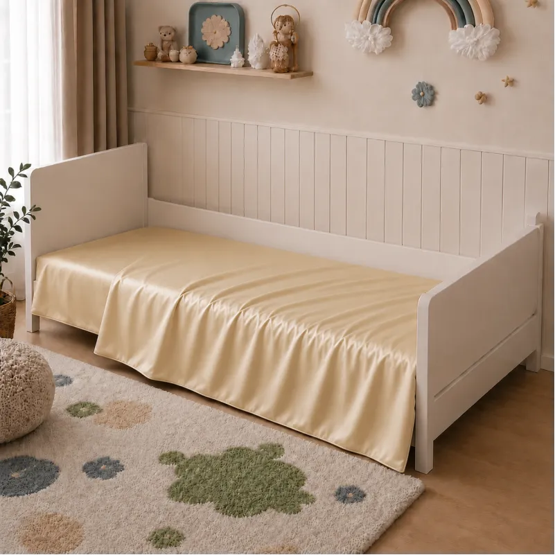 Комплект постельного белья Сатин LITTLE KIDS Satin Light Pro 10-014 Soft yellow Фото - 7