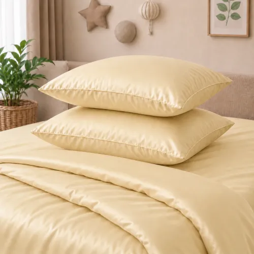 Комплект постельного белья Сатин LITTLE KIDS Satin Light Pro 10-014 Soft yellow - 5