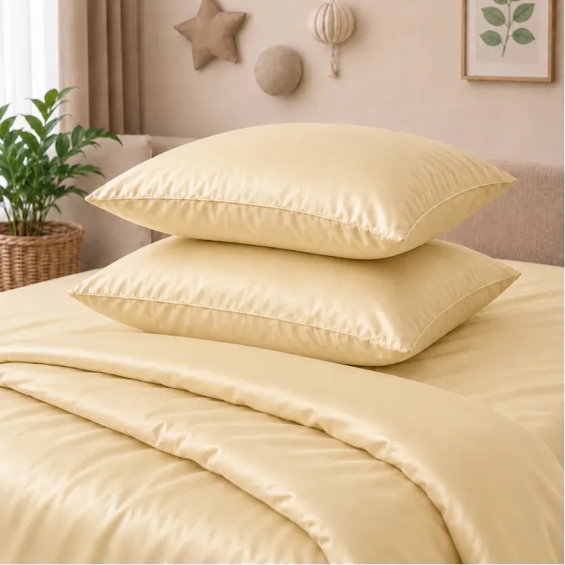 Комплект постельного белья Сатин LITTLE KIDS Satin Light Pro 10-014 Soft yellow - 4