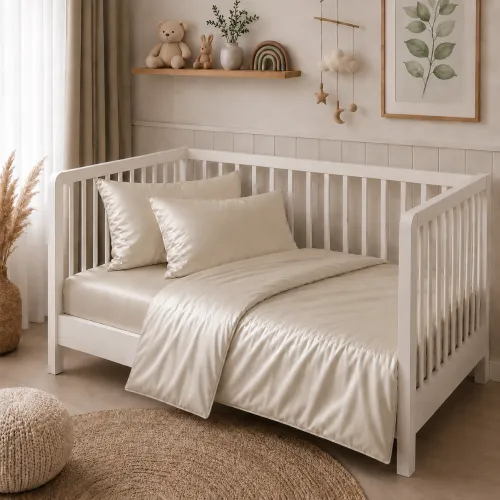 Комплект постельного белья Сатин BABY Satin Light Pro 10-016 Creamy - 1