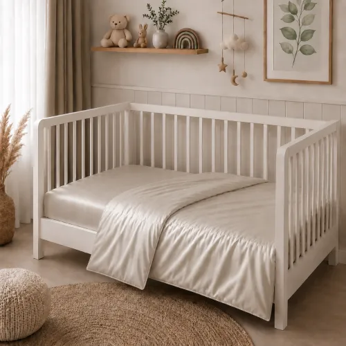 Комплект постельного белья Сатин BABY Satin Light Pro 10-016 Creamy - 5