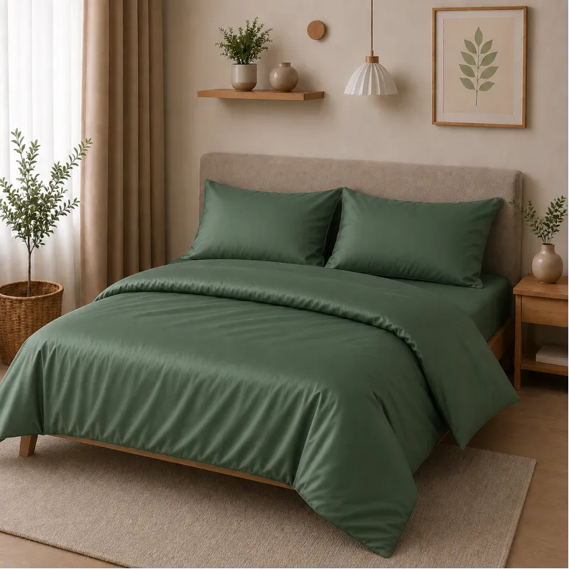 Комплект постільної білизни Сатин TEENAGER Satin Light Pro 10-017 Green Olive