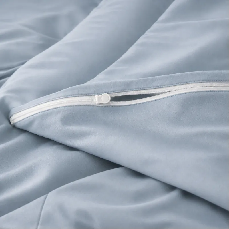 Комплект постільної білизни Сатин JUNIOR Satin Light Pro 10-019 Gray-blue Фото - 9