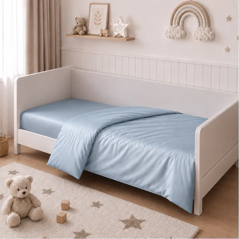 Комплект постельного белья Сатин LITTLE KIDS Satin Light Pro 10-019 Gray-blue - 4