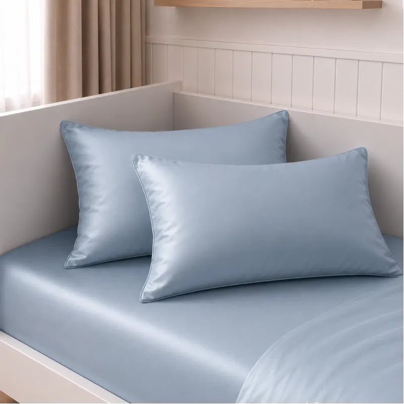 Комплект постельного белья Сатин LITTLE KIDS Satin Light Pro 10-019 Gray-blue Фото - 7