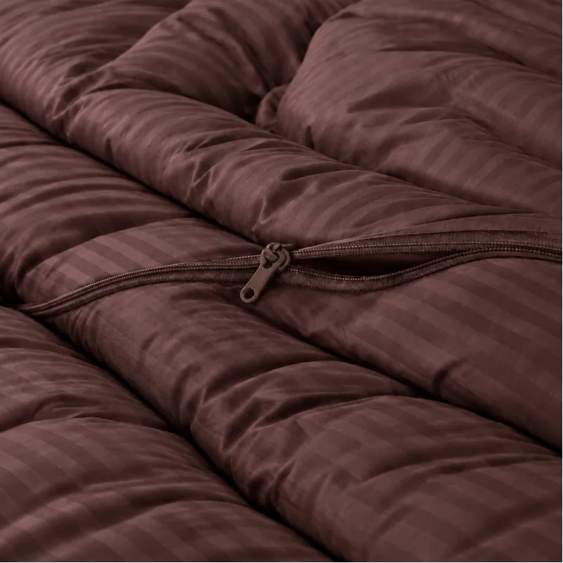 Комплект постільної білизни Сатин JUNIOR Satin Stripe 30-0006 Dark Brown Фото - 8