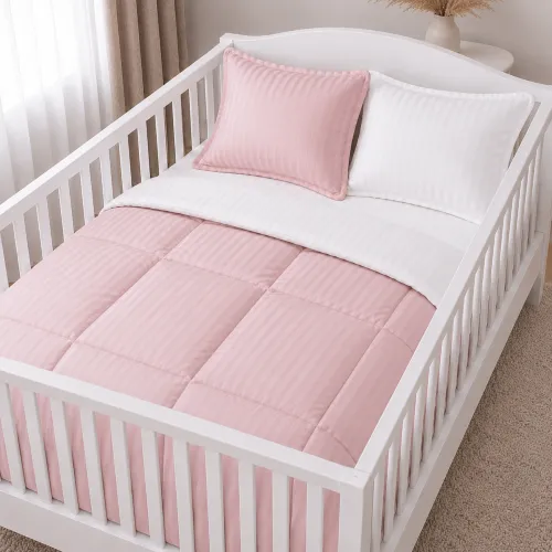 Комплект постельного белья Сатин BABY Satin Stripe 30-0007 + 30-0001 Beatrisa - 1