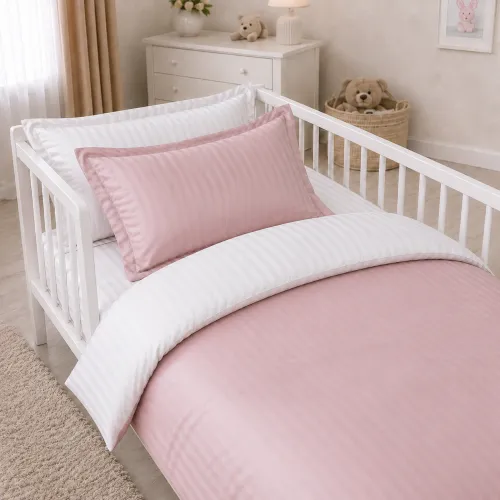 Комплект постельного белья Сатин LITTLE KIDS Satin Stripe 30-0007 + 30-0001 Beatrisa - 1