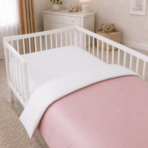 Комплект постельного белья Сатин LITTLE KIDS Satin Stripe 30-0007 + 30-0001 Beatrisa - 5