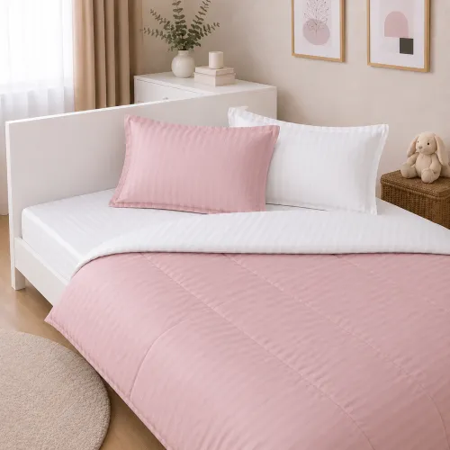 Комплект постельного белья Сатин JUNIOR Satin Stripe 30-0007 + 30-0001 Beatrisa - 1