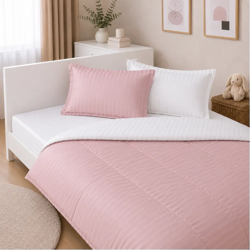 Комплект постельного белья Сатин JUNIOR Satin Stripe 30-0007 + 30-0001 Beatrisa