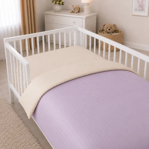Комплект постельного белья Сатин LITTLE KIDS Satin Stripe 30-0007 + 30-0004 Evanjalin - 5