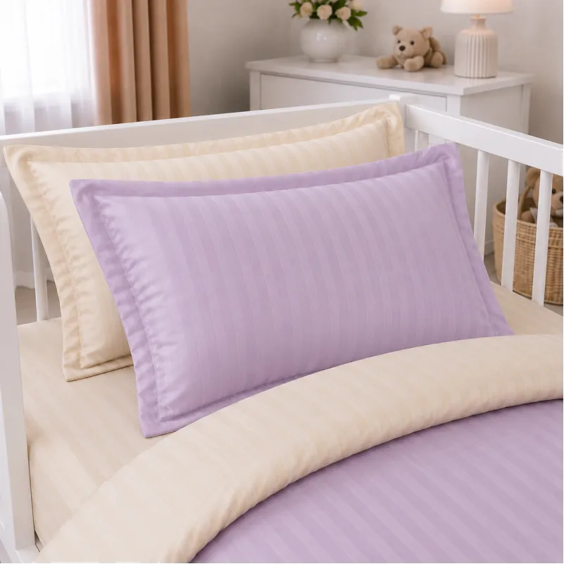 Комплект постельного белья Сатин LITTLE KIDS Satin Stripe 30-0007 + 30-0004 Evanjalin Фото - 6